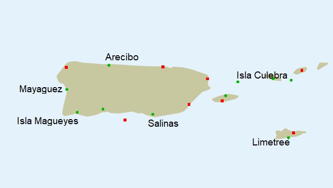 Mareógrafos Puerto Rico-Islas Vírgenes